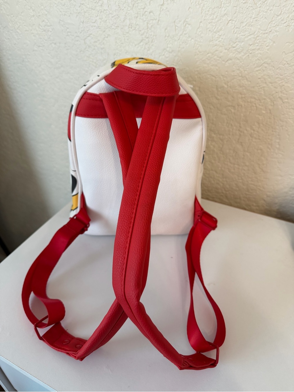 Disney White Mini Backpack with Mickey & Friends Colorful Print - Picture 4 of 4